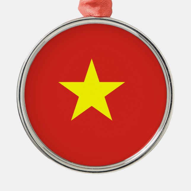 Vietnam flag metal ornament (Front)