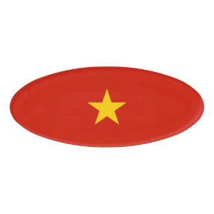 Vietnam flag name tag