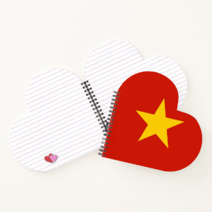 Vietnam flag notebook
