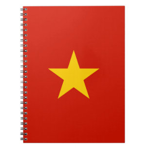Vietnam flag notebook
