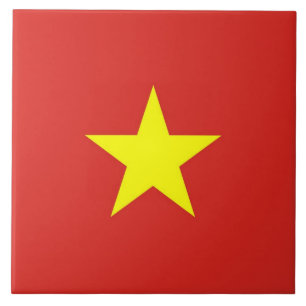 Vietnam Flag on Tile