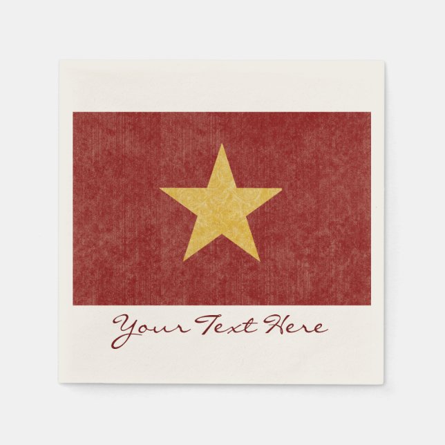 Vietnam Flag Party Napkins (Front)