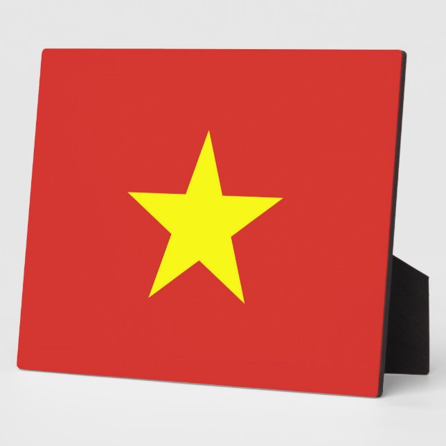 Vietnam Flag Plaque (Side)