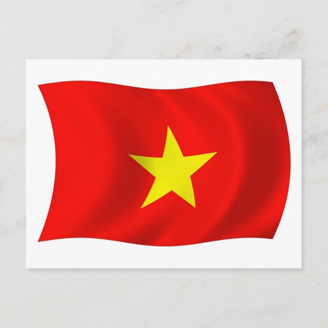 Vietnam Flag Postcard (Front)