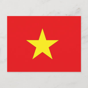 Vietnam Flag Postcard