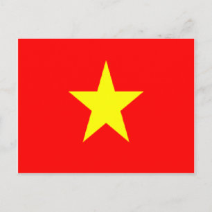 Vietnam flag postcards