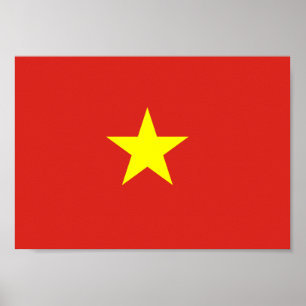 Vietnam flag poster
