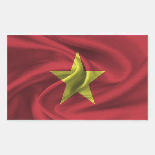 Vietnam Flag Rectangular Sticker