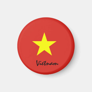 Vietnam flag & South Asia holiday, travel/sports Magnet