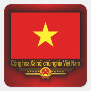 Vietnam Flag Square Sticker
