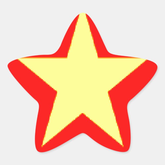 vietnam flag star sticker (Front)