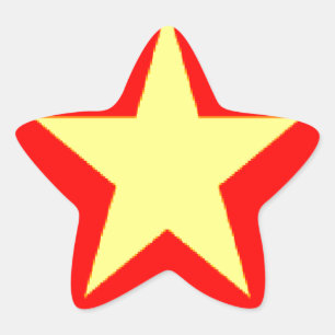 vietnam flag star sticker
