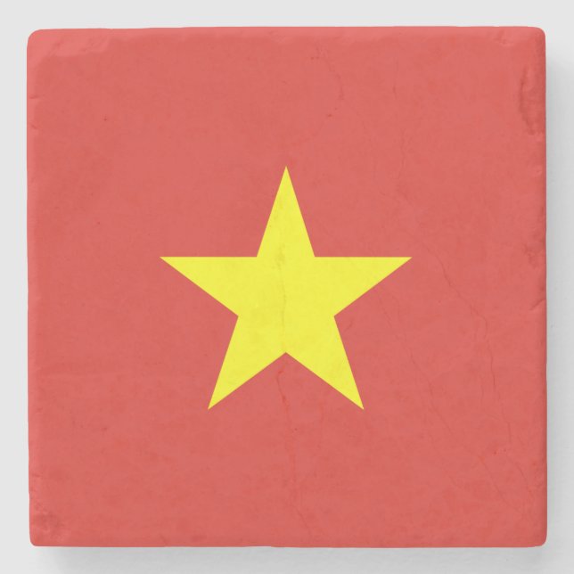 Vietnam Flag Stone Coaster (Front)