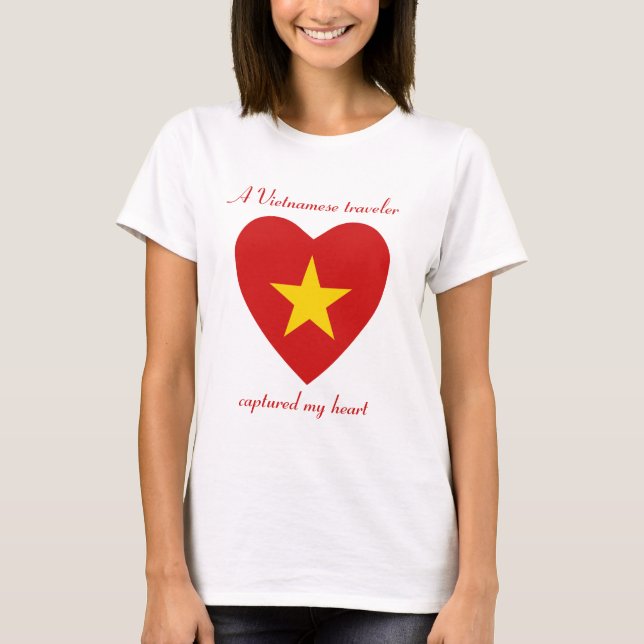 Vietnam Flag Sweetheart T-Shirt (Front)