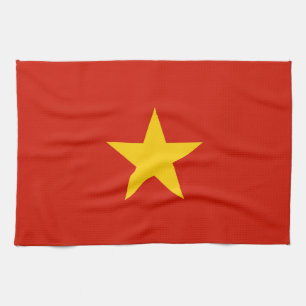 Vietnam flag tea towel