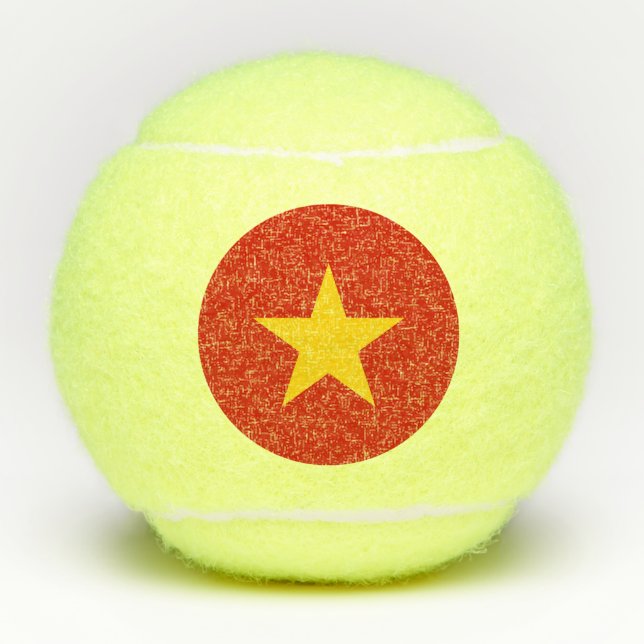 Vietnam flag tennis balls (Front)