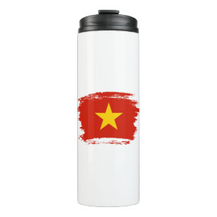 Vietnam flag thermal tumbler