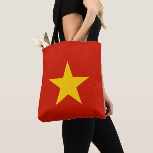 Vietnam flag tote bag