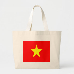 Vietnam flag tote bags