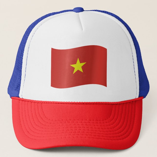 Vietnam flag trucker hat (Front)