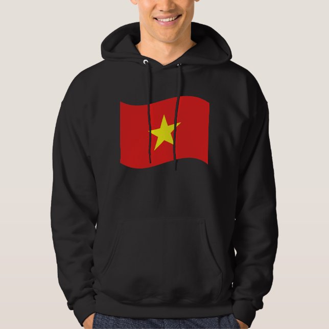 Vietnam Flag Wave Hoodie (Front)