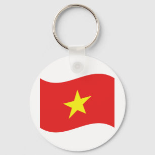 Vietnam Flag Wave Key Ring