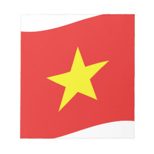 Vietnam Flag Wave Notepad