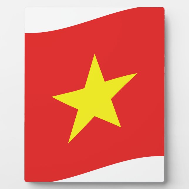 Vietnam Flag Wave Plaque (Front)