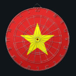 Vietnam Flag Yellow Star Dartboard<br><div class="desc">Vietnam Flag. Design on dartboard. Matching clothing, accessories, office products, home products and more... Don't forget the whole collection.</div>