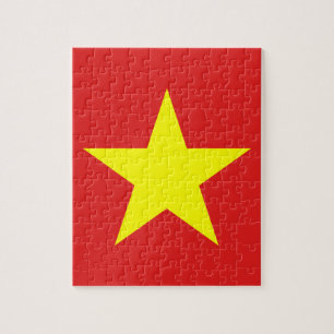Vietnam Flag Yellow Star Puzzle