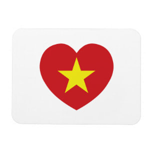 Vietnam Heart Flag Magnet