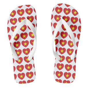 Vietnam Heart Flag Thongs