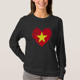 Vietnam Heart Vietnam Flag Vietnam Pride T-Shirt