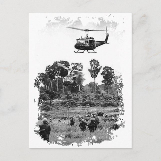 Vietnam Huey Landing Postcard (Front)