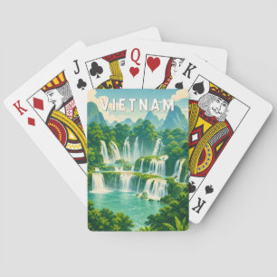Vietnam Illustration Travel Art Vintage Playing Cards