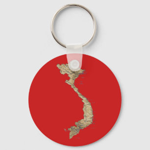 Vietnam Map Keychain