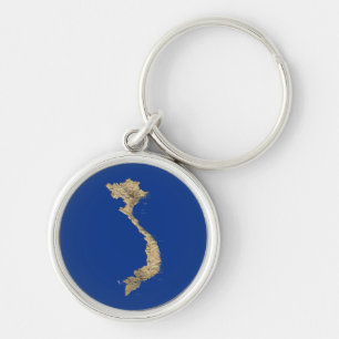 Vietnam Map Keychain
