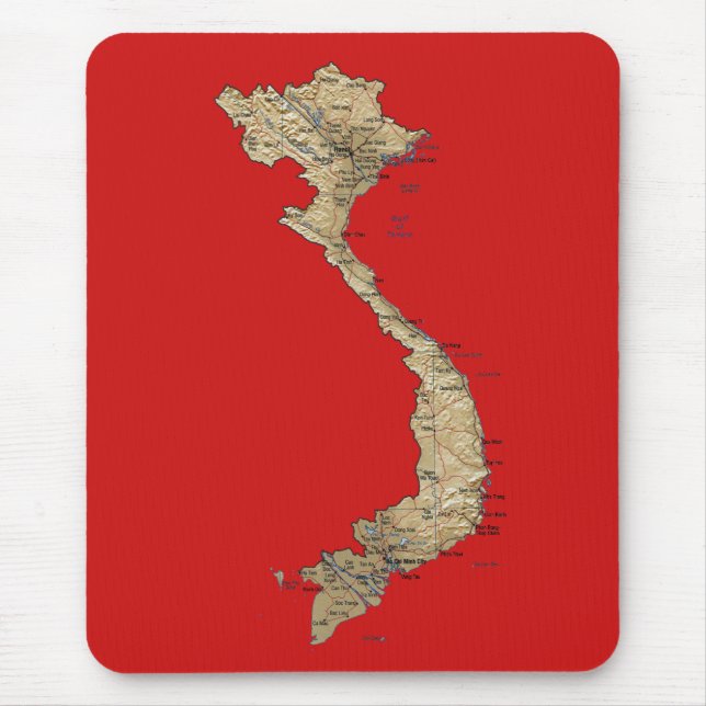 Vietnam Map Mousepad (Front)
