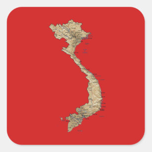 Vietnam Map Sticker
