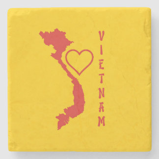 Vietnam Map Stone Coaster