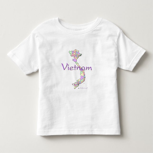 Vietnam Map Toddler T-Shirt (Front)