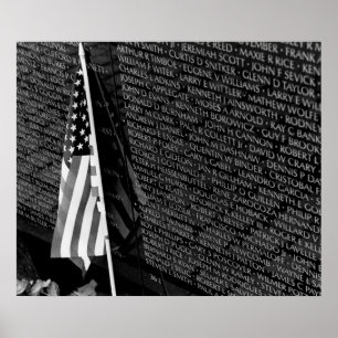Vietnam Memorial Flag Poster