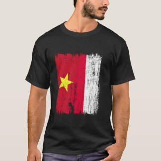 Vietnam Poland Half Flag Vietnamese Polish Ancestr T-Shirt