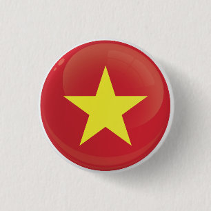 Vietnam Round Icon Flag  3 Cm Round Badge
