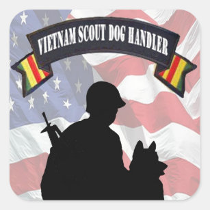 Vietnam Scout Dog Handler Stickers