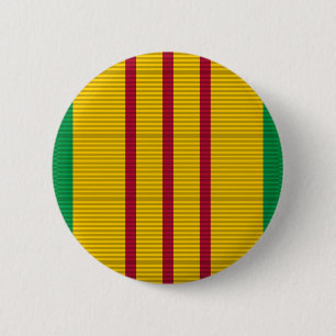 Vietnam Service Medal ribbon 6 Cm Round Badge