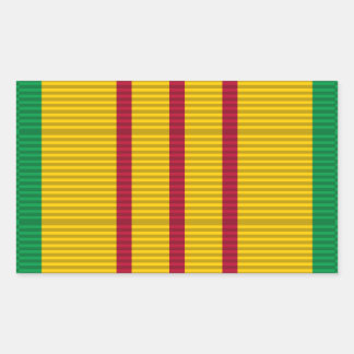 Vietnam Service Medal ribbon Rectangular Sticker