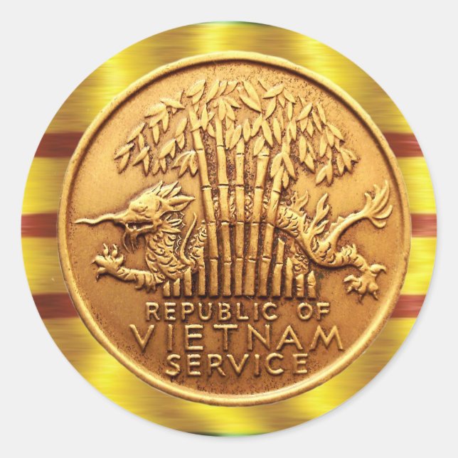 Vietnam service medal sticker (Front)