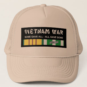 VIETNAM SERVICE RIBBONS - VET TRUCKER HAT