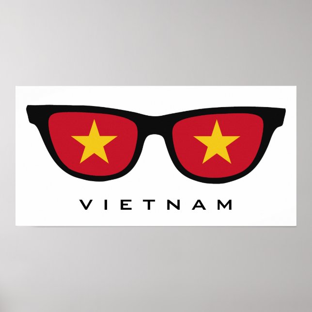 Vietnam Shades custom text & color poster (Front)